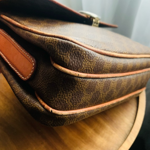 Vintage CELINE Triomphe Macadam Mini Shoulder Bag - Picture 8 of 14